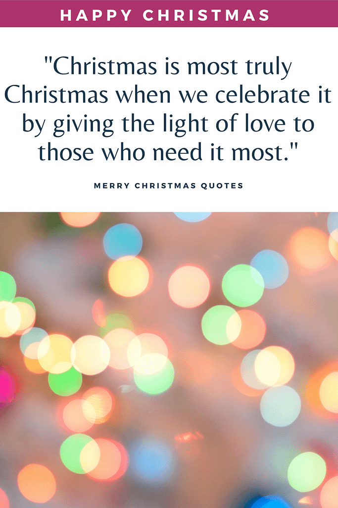 81 Best Inspirational Christmas Quotes ( 2020 )  Merry Christmas Quotes